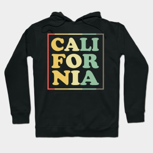 'California Retro Rainbow 80s' Eighties Vintage Gift Hoodie